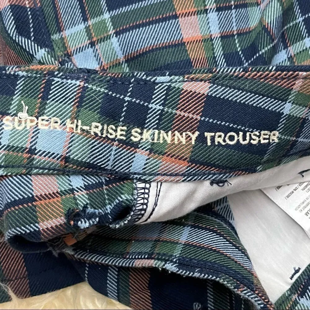 American Eagle High Rise Plaid Trouser DIY Shorts 0
